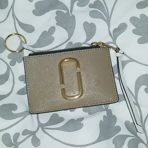 Marc Jacobs French grey little big shot card case